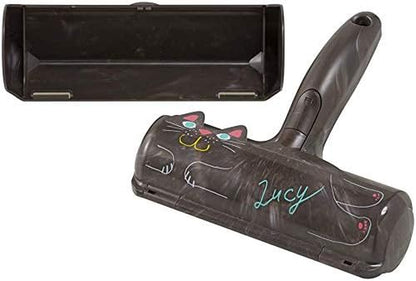 Pet Hair Remover Roller - Lint Roller for Pet Hair - Self-Cleaning Dog & Cat Hair Remover - Clean Furniture, Carpets, Bedding, Clothing and More. Grey